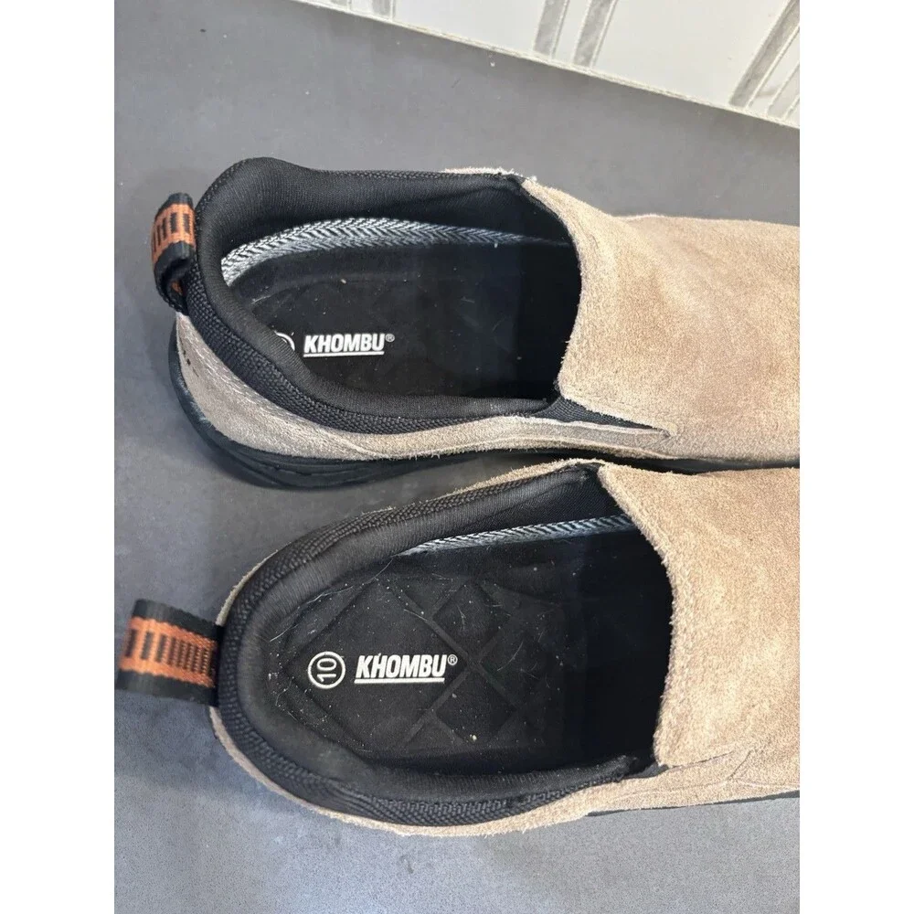 Khombu Men’s Slip-On Liam Memory Foam Shoes Tan Suede Size 10M